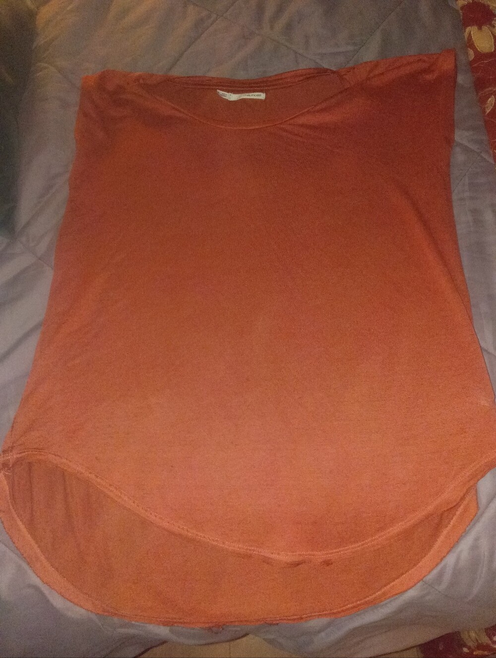 Women's Rust Scoop Neck Top
